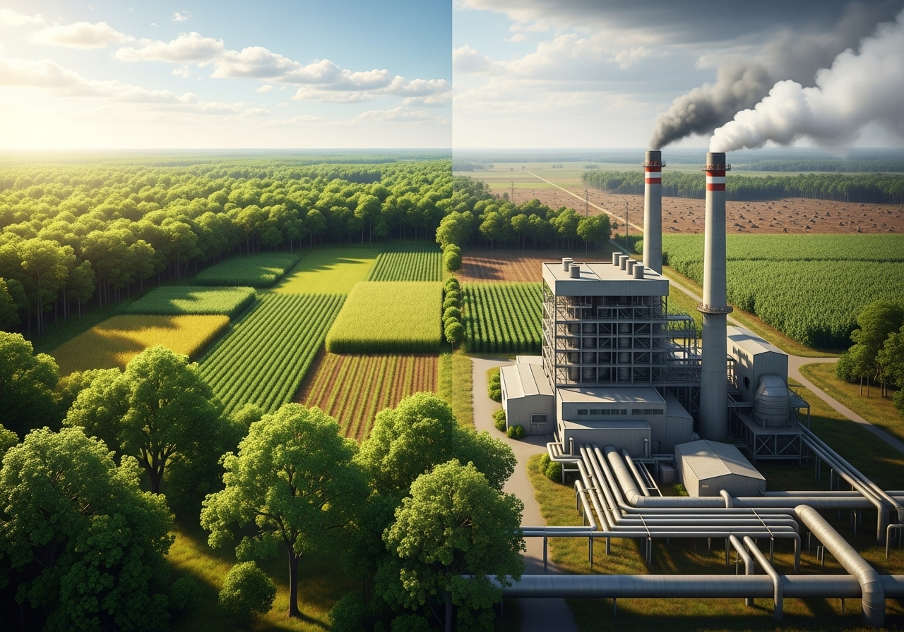 Green forest and sustainability